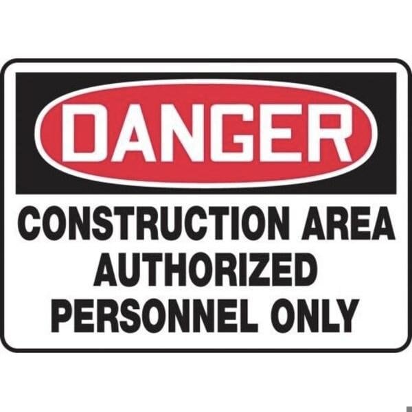Accuform OSHA DANGER SAFETY SIGN CONSTRUCTIO MCRT128VA MCRT128VA - main